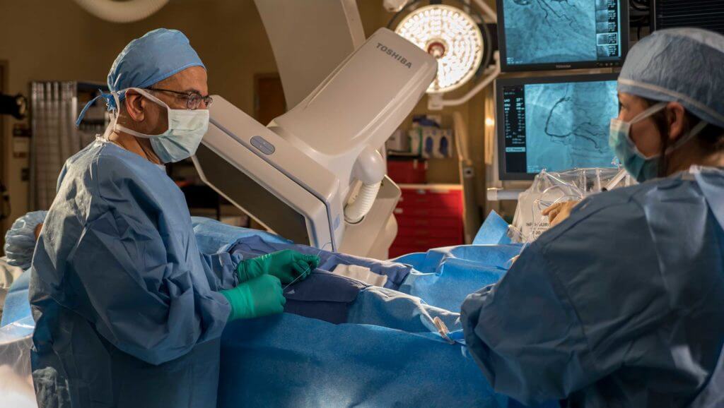A surgeon at St. Luke's Health-Memorial preps for surgery in Texas Forest Country
