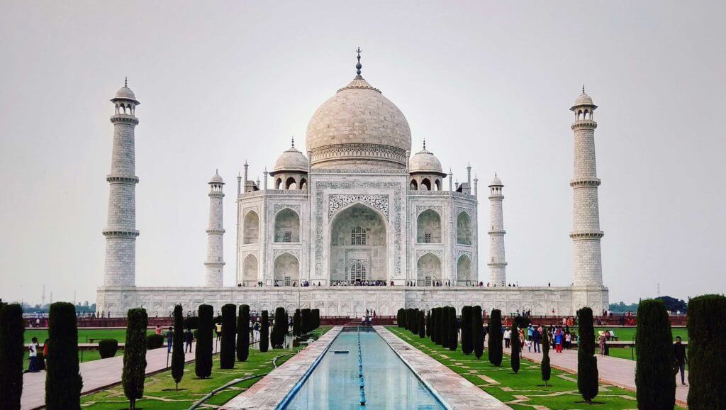 The Taj Mahal in Agra, India