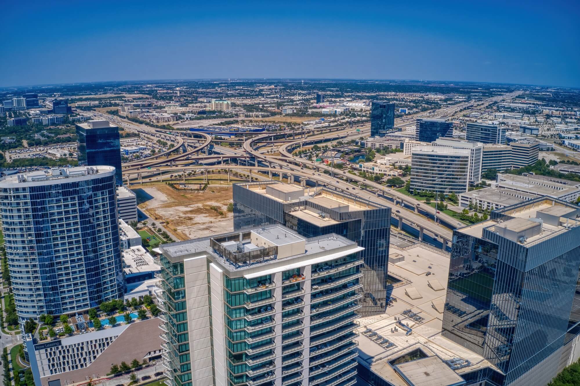 Aerial view of Plano, Texas