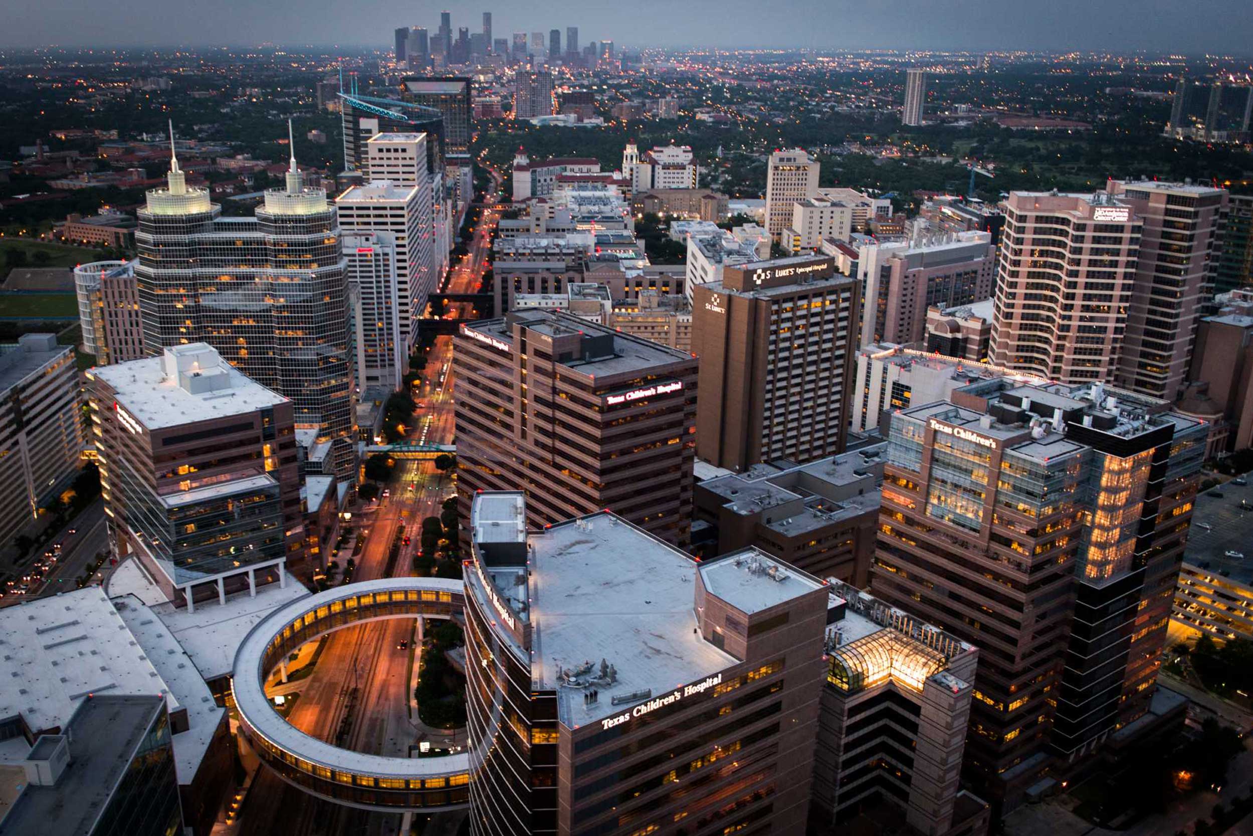 http://Aerial%20view%20of%20Texas%20Medical%20Center%20in%20Houston,%20Texas