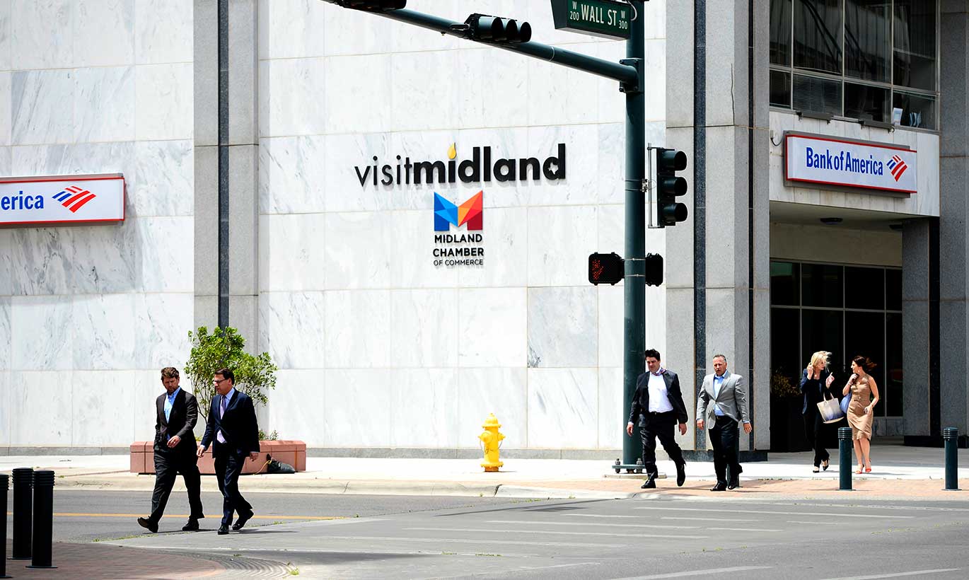 A Bank of America building with 