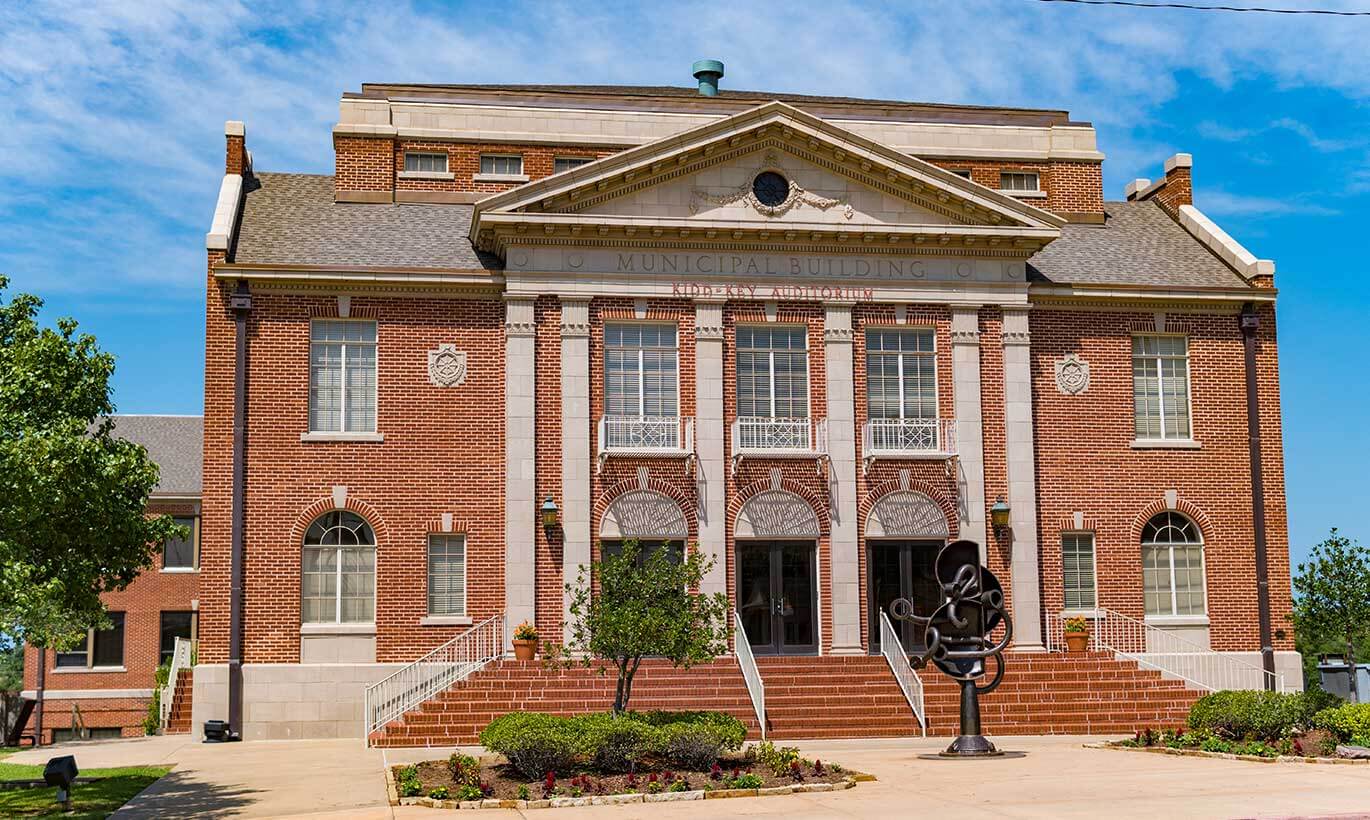 The Sherman Municipal Building in Sherman, Texas