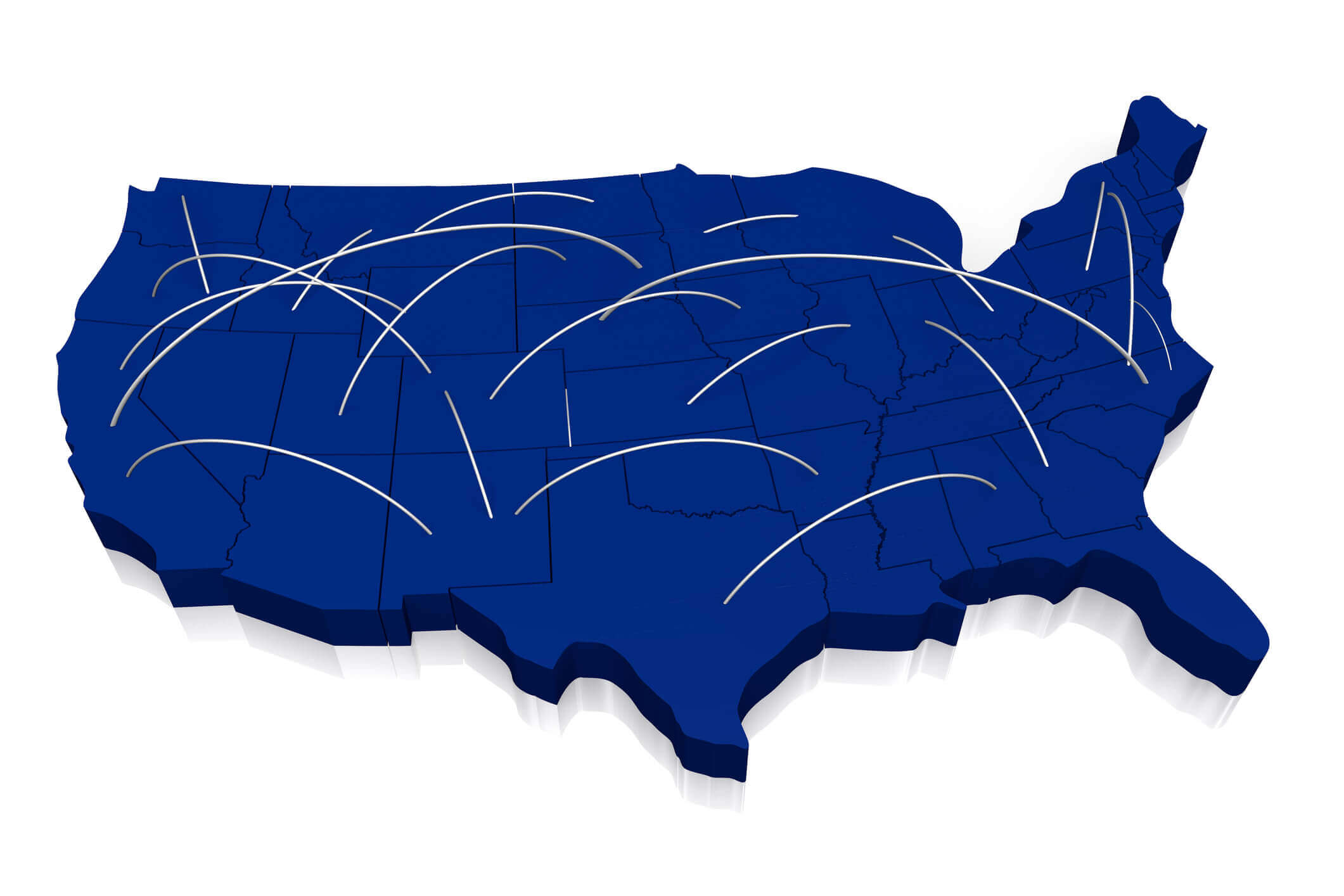 3D U.S. map business climate